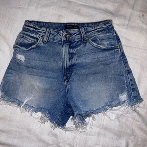 Sincerely Jules Blue Distressed Denim Shorts